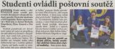 Studenti ovládli poštovní soutěž