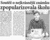 Soutěž o nejkrásnější známku zpopularizovala školu