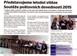 Představujeme letošní vítěze Soutěže poštovních dovedností 2015