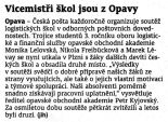 Vicemistři škol jsou z Opavy