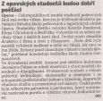 Z opavských studentů budou dobří pošťáci