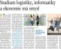 Studium logistiky, informatiky a ekonomie má smysl