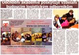 OAaSOŠ logistická poskytuje vzdělání budoucím odborníkům